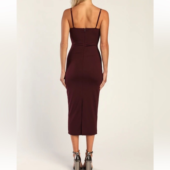 Lulu’s Sophisticated Soiree Plum Purple Bustier
Midi Bodycon Dress - Picture 8 of 10